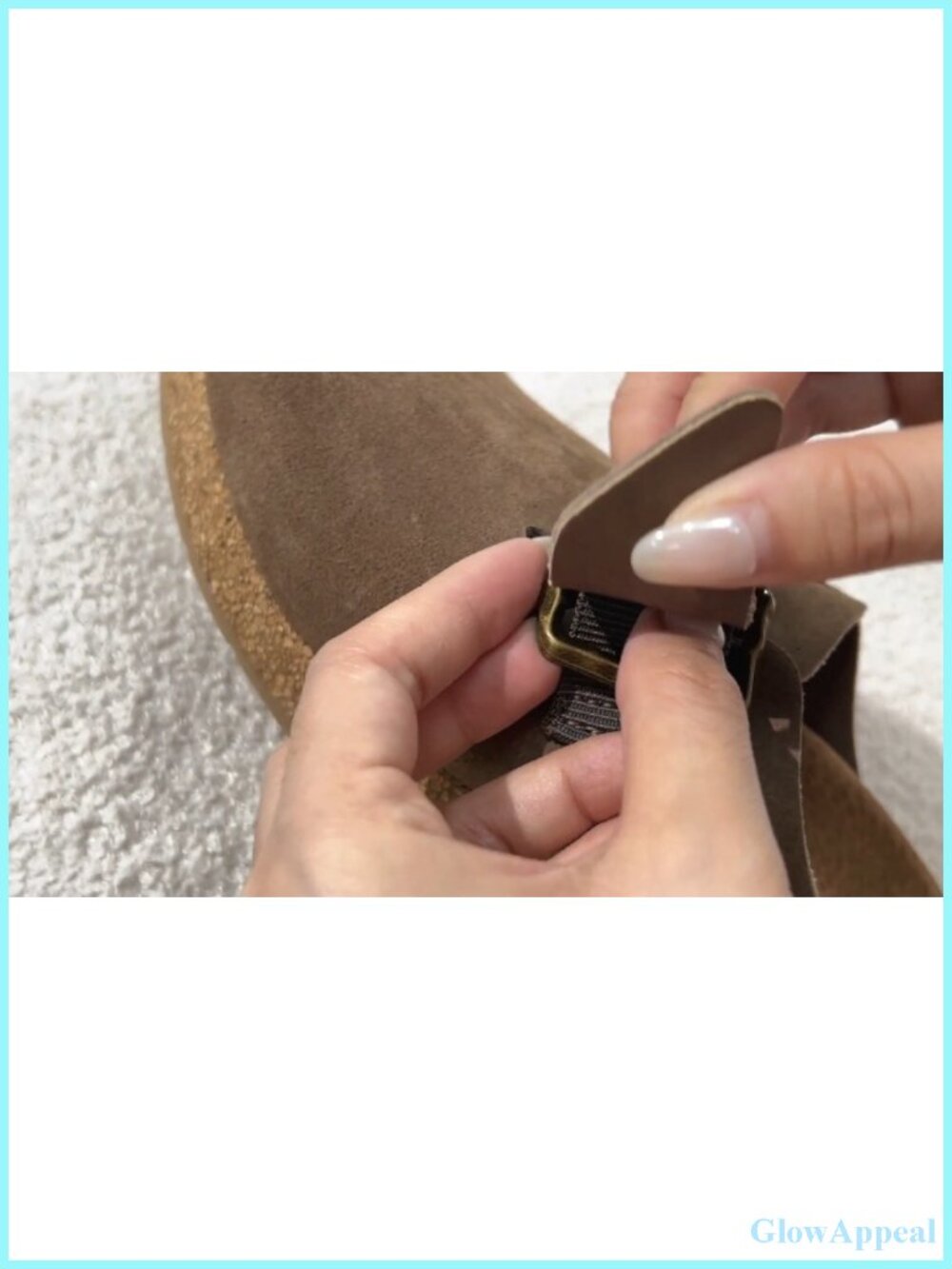 Genuine Suede Platform Mules for Women, 2.95" Wedge Heel, Slip-On Clogs - Picture 4 of 4